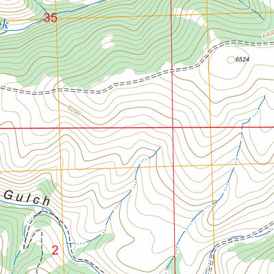 US Forest Service - Topo Antelope Creek, MT FSTopo Legacy digital map