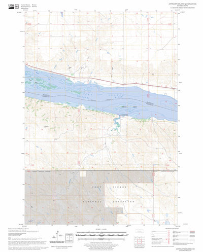 US Forest Service - Topo Antelope Island, SD FSTopo Legacy digital map