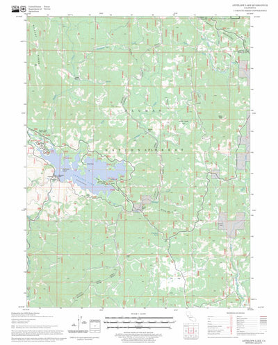 US Forest Service - Topo Antelope Lake, CA FSTopo Legacy digital map