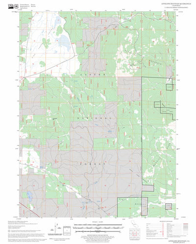 US Forest Service - Topo Antelope Mountain, CA FSTopo Legacy digital map