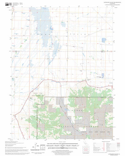 US Forest Service - Topo Antelope Valley, CA FSTopo Legacy digital map