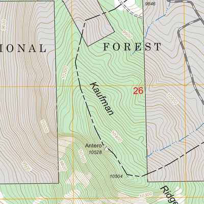 US Forest Service - Topo Antero Reservoir, CO FSTopo Legacy digital map
