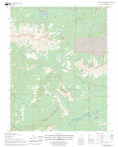 US Forest Service - Topo Anthracite Range, CO FSTopo Legacy digital map