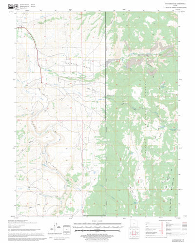 US Forest Service - Topo Antimony, UT FSTopo Legacy digital map