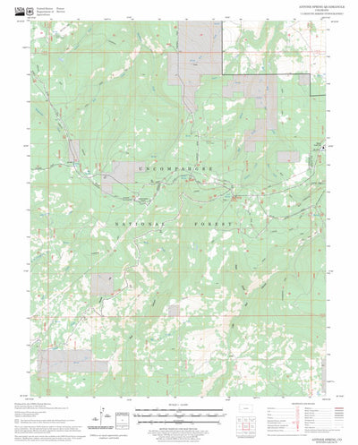 US Forest Service - Topo Antone Spring, CO FSTopo Legacy digital map