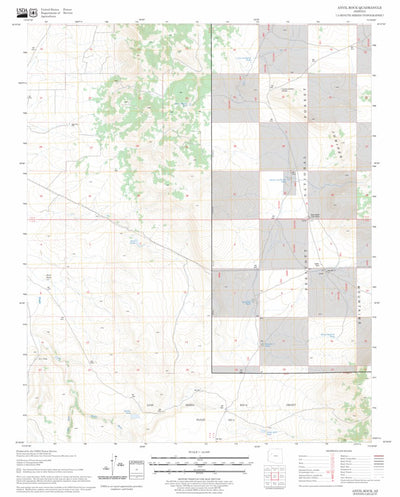 US Forest Service - Topo Anvil Rock, AZ FSTopo Legacy digital map