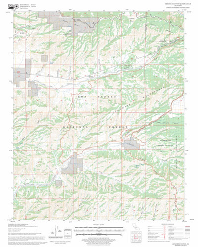 US Forest Service - Topo Apache Canyon, CA FSTopo Legacy digital map