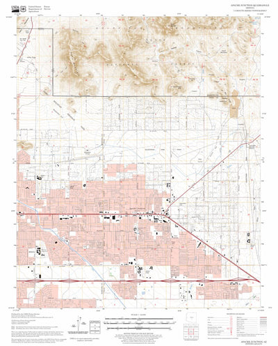 US Forest Service - Topo Apache Junction, AZ FSTopo Legacy digital map
