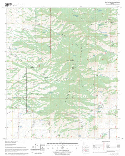 US Forest Service - Topo Apache Peak, AZ FSTopo Legacy digital map