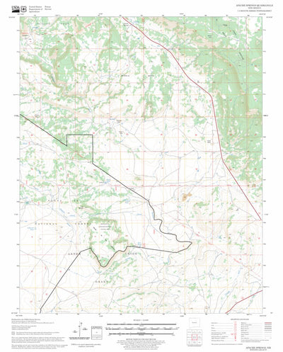 US Forest Service - Topo Apache Springs, NM FSTopo Legacy digital map
