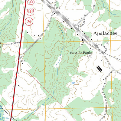 US Forest Service - Topo Apalachee, GA FSTopo Legacy digital map