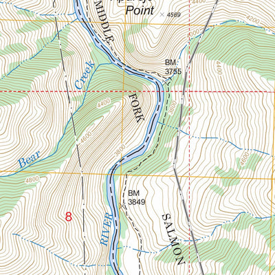 US Forest Service - Topo Aparejo Point, ID FSTopo Legacy digital map