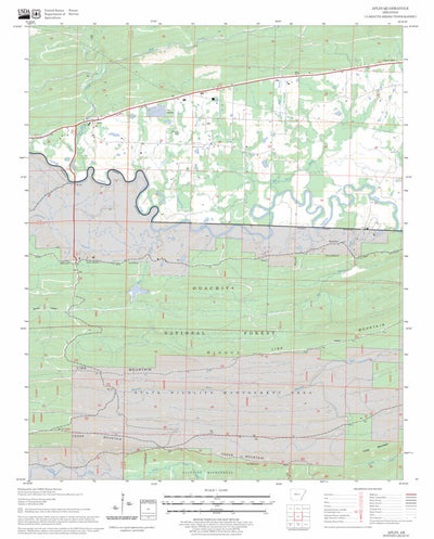 US Forest Service - Topo Aplin, AR FSTopo Legacy digital map