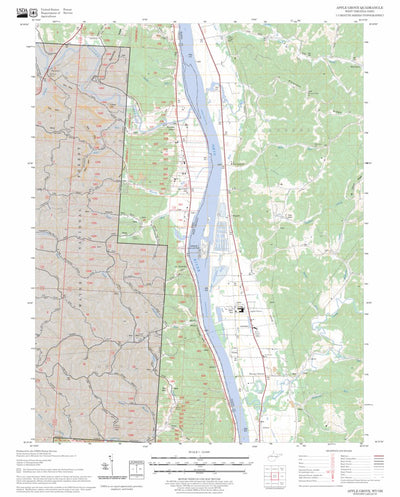 US Forest Service - Topo Apple Grove, WV - OH FSTopo Legacy digital map
