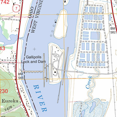 US Forest Service - Topo Apple Grove, WV - OH FSTopo Legacy digital map