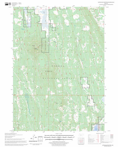US Forest Service - Topo Applegate Butte, OR FSTopo Legacy digital map