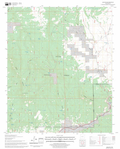 US Forest Service - Topo Aragon, NM FSTopo Legacy digital map