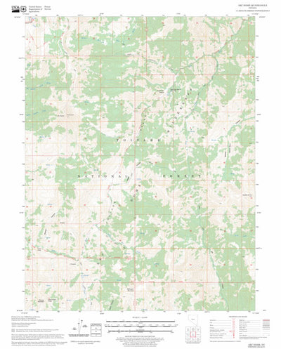 US Forest Service - Topo Arc Dome, NV FSTopo Legacy digital map