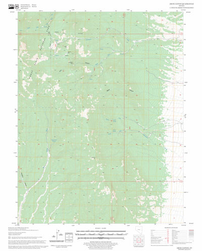 US Forest Service - Topo Arch Canyon, NV FSTopo Legacy digital map