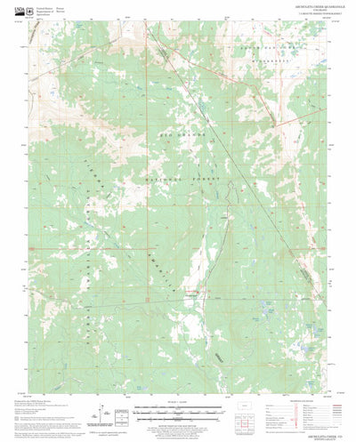 US Forest Service - Topo Archuleta Creek, CO FSTopo Legacy digital map