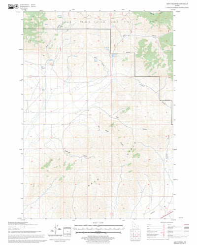US Forest Service - Topo Arco Hills, ID FSTopo Legacy digital map