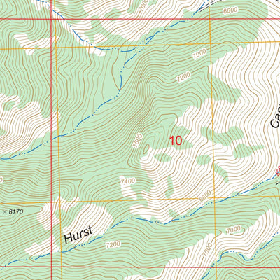 US Forest Service - Topo Arco Pass, ID FSTopo Legacy digital map