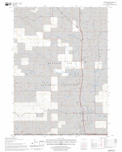 US Forest Service - Topo Ardmore, SD FSTopo Legacy digital map