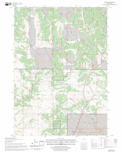 US Forest Service - Topo Argyle, SD FSTopo Legacy digital map