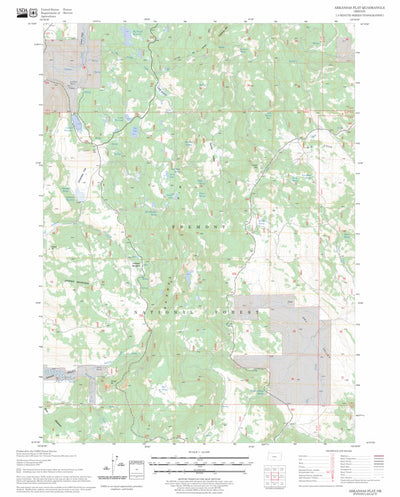 US Forest Service - Topo Arkansas Flat, OR FSTopo Legacy digital map
