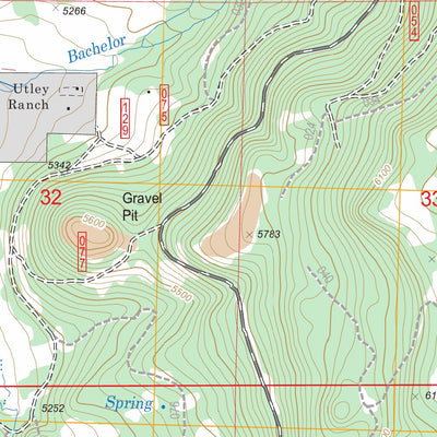 US Forest Service - Topo Arkansas Flat, OR FSTopo Legacy digital map
