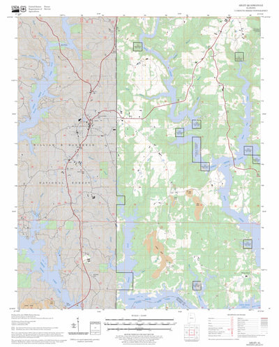US Forest Service - Topo Arley, AL FSTopo Legacy digital map