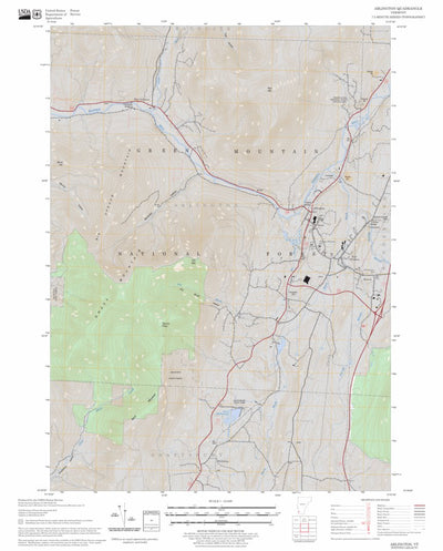 US Forest Service - Topo Arlington, VT FSTopo Legacy digital map