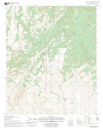 US Forest Service - Topo Armer Mountain, AZ FSTopo Legacy digital map