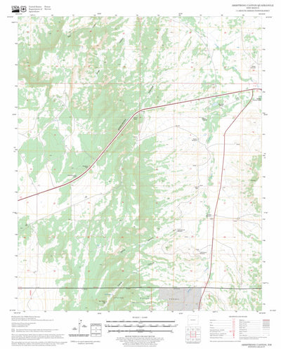 US Forest Service - Topo Armstrong Canyon, NM FSTopo Legacy digital map