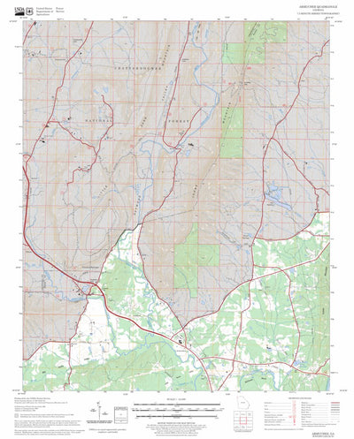 US Forest Service - Topo Armuchee, GA FSTopo Legacy digital map