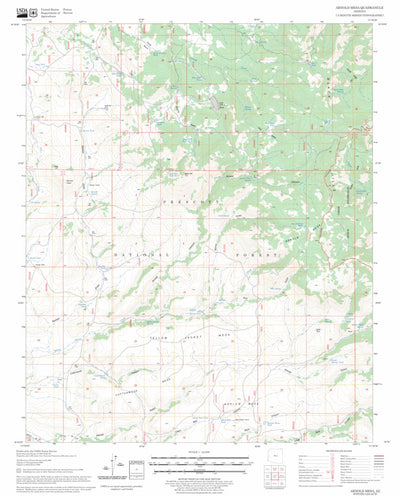 US Forest Service - Topo Arnold Mesa, AZ FSTopo Legacy digital map