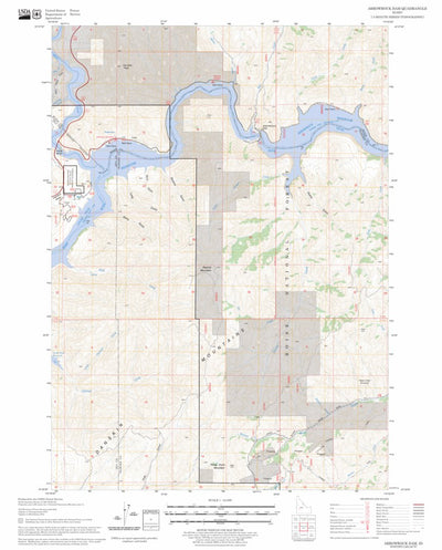 US Forest Service - Topo Arrowrock Dam, ID FSTopo Legacy digital map