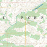 US Forest Service - Topo Arrowrock Reservoir NE, ID FSTopo Legacy digital map
