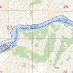 US Forest Service - Topo Arrowrock Reservoir NE, ID FSTopo Legacy digital map