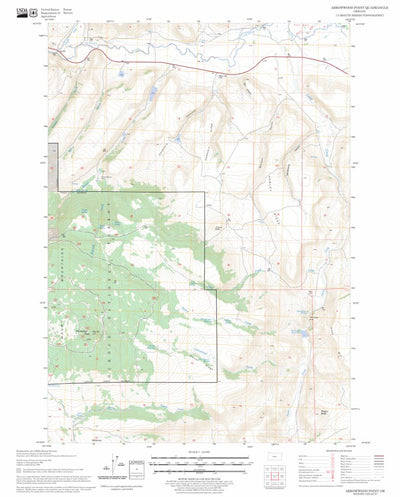 US Forest Service - Topo Arrowwood Point, OR FSTopo Legacy digital map