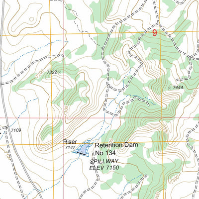 US Forest Service - Topo Arroyo Chijuillita, NM FSTopo Legacy digital map