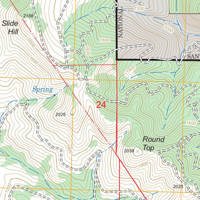US Forest Service - Topo Arroyo Grande NE, CA FSTopo Legacy digital map