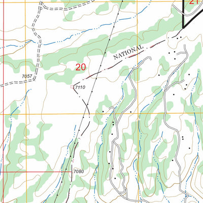 US Forest Service - Topo Arroyo Hondo, NM FSTopo Legacy digital map