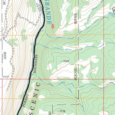 US Forest Service - Topo Arroyo Hondo, NM FSTopo Legacy digital map