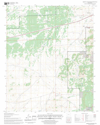 US Forest Service - Topo Arroyo Landavaso, NM FSTopo Legacy digital map