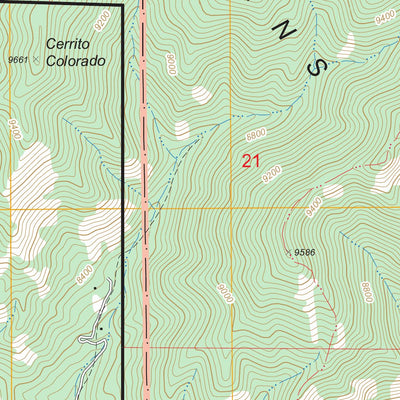 US Forest Service - Topo Arroyo Seco, NM FSTopo Legacy digital map