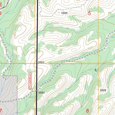 US Forest Service - Topo Arroyo Serrano West, NM FSTopo Legacy digital map