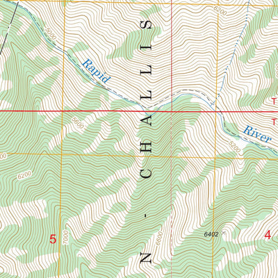 US Forest Service - Topo Artillery Dome, ID FSTopo Legacy digital map