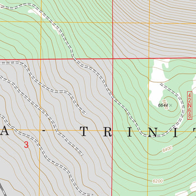 US Forest Service - Topo Ash Creek Butte, CA FSTopo Legacy digital map