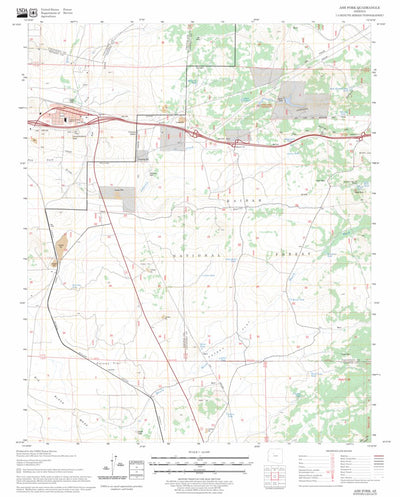 US Forest Service - Topo Ash Fork, AZ FSTopo Legacy digital map